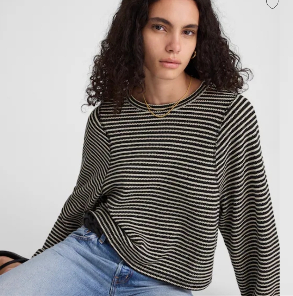 NWT Madewell Barbet Long Sleeve Tee Small